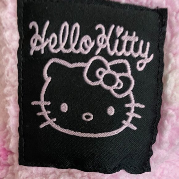 Hello Kitty x H&M Girls Jacket Size 12/14 Pink Sherpa Fleece Full Zip Samrio - Picture 3 of 11